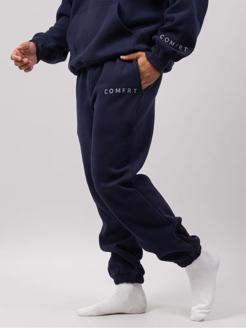 Comfrt Tranquil Navy Sweatpants Medium NWT Cozy Lounge Joggers CloudTouch